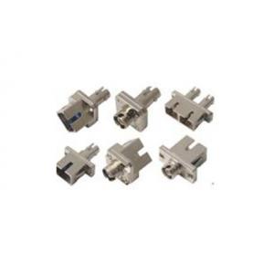China Zinc alloy Square type Simplex / Duplex Hybrid Type Fiber Optic Adapter for Active Device Termination supplier