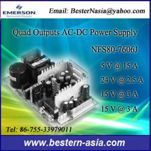 China Fuente de alimentación de 5V/24V/15V 8A/2A/2.5A/2.5A AC-DC: Artesyn/Emerson NFS80-7606J supplier