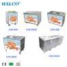 China Double Pan Fried Ice Cream Machine Philippines With 12 Fruit Containers wholesale