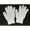 Elastic Cuff Cotton String Knit Gloves , Cotton Work Gloves With Rubber Gripper