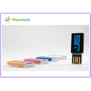 China Office Stationery Rectangle Plastic USB Flash Drive 4GB 8GB , USB 2.0 supplier