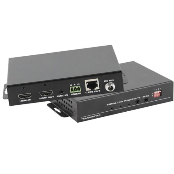 4K60 HDBaseT Extender With Audio HDMI Loop Out EDID Management