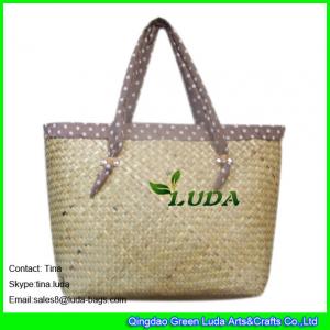 LUDA natural straw personalized bags seagrass straw handbags for sale