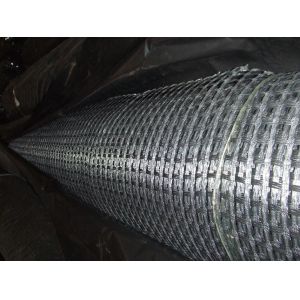China los 50kn/M-200kn/M Glass Fiber Geogrid modificaron el betún cubierto para pavimentar el refuerzo wholesale