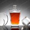 Customized Bottle Color Whisky Liquor and Wine Square Glass Bottle with Cap in Custom Size