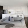 Modular Flat Pack White Matt Lacquer Kitchen Cabinet Furniture Design With Island