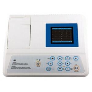 Electrocardiogram Machine Portable Ecg Device 80mm 3 Channel Format Recording