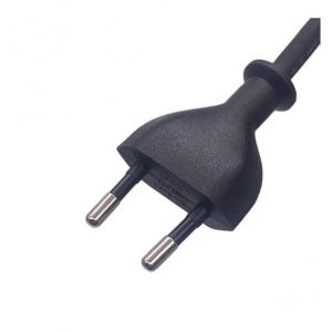 China EU Power Cord 2.5A 250V 90 Degrees Hair Straightener Swivel Cable supplier