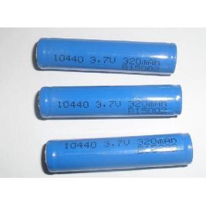 Non-toxic 3.7V 320mAh 10440 Lithium Ion Ultra High Energy Density Rechargeable Batteries