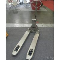China Stainless Steel Pallet Jack With Weight Scale Washdown Weighing Pallet Jack on sale