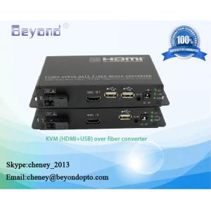 China Optical KVM HDMI+USB keyboard and mouse over fiber exteder,KVM to optical fiber video converter supplier