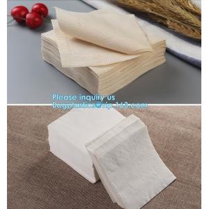 China 1/4 Fold Coffee Bar Beverage Black Paper Napkin,Printing paper napkin/decorative paper dinner napkins, BAGPLASTICS,PAC supplier