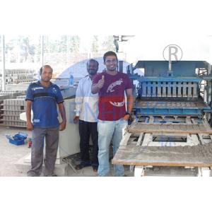 Small Scale QT4-15 Hydraulic Press Paver Block Machine, Industrial Manual Operated Concrete Block Making Machine
