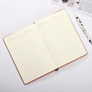 Carnet à spirales à couverture rigide de 5,8 x 8,3 pouces avec fermeture élastique et grammage de couverture de 300 g/m²