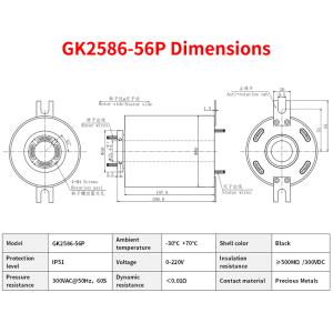 China 250rpm IP51 RJ45 Slip Ring Rotating Ethernet Connector Transmit Both Electricity And Signals wholesale