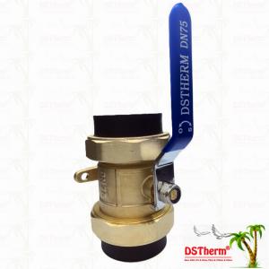 China ISO Standard Big Size Heavier Type Ppr Brass PPR Double Union Ball Valve 75mm supplier