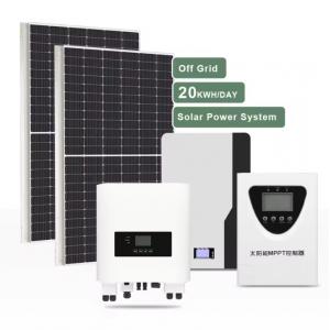 Solar Energy Mounting System Home Use 1KW 5KW 10KW 20KW Off Grid Solar Panel System For Home