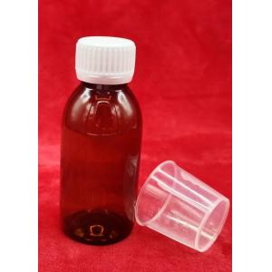China Brown 120ml Pharmaceutical PET Bottles For Syrup Low Light Transmission  supplier
