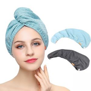 China 300gsm Lady 3 Minute Drying Microfiber Hair Turban Towel For Curly Hair supplier