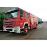 Sino HOWO 10cbm Pumper Fire Truck / Fire Department Vehicles 8000-10000 L