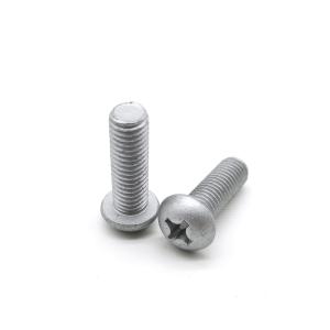 Zinc Aluminium Flake Coating Cross Recessed Pan Head Screw GB818 ISO7045