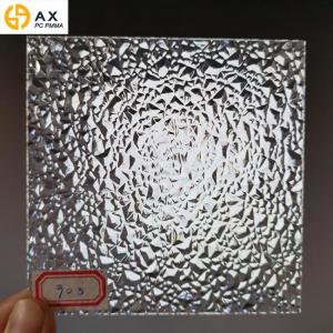 China Clear 1.9mm 1220mm Width PC Embossed Sheet supplier