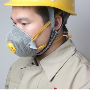 N95 FFP2 Anti Dust Respirator Silicone Mask Low Expiratory Resistance With Valve