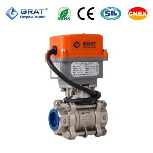 China Smart DN25 Motorized Ball Valve with IoT Connectivity for Remote Monitoring and Control in Water Treatment and HVAC Systems wholesale