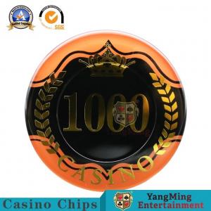 China Two - Tone Sticker UV RFID Casino Chips High Transmittance Acrylic Material 14g supplier