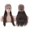 China 360 Lace Front Human Hair Wigs / 150% Density Brazilian Straight Hair Extensions wholesale
