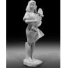 China Indoor art exhibition marble sculptures beautiful girl stone statue,stone carving supplier wholesale