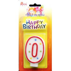 FSC 0 Height 7.5cm Number Birthday Candles