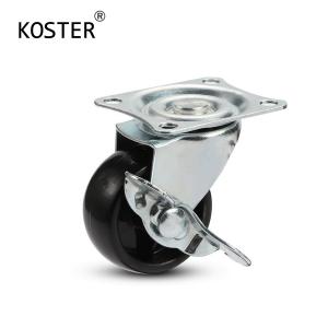 China Office Furniture 25/30/45/50/75/100mm Zinc Plated PP Caster with 12*8.2mm Hole Distance supplier