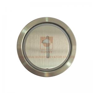 China Green And White Illuminated Elevator Push Button Switch For Passenger Elevator supplier