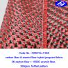 China Plane Pattern Woven Aramid Fabric / High Strength Red Carbon Fiber Kevlar Cloth wholesale