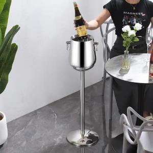 China French Style Champagne Holder Stand Stainless Standing Champagne Bucket supplier