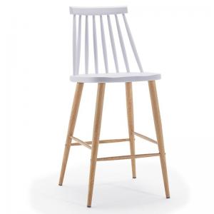 Simple Windsor chair solid wood dining chair family creative leisure chair dining room stool Nordic negotiating chair