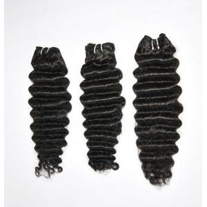 6a grade top grade indian remy human hair/deep wave virgin hair weave