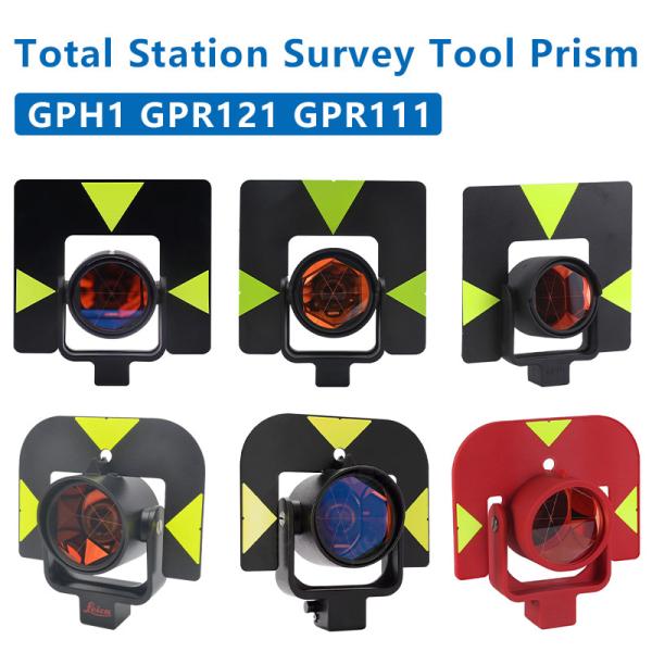 GPR111 GPH1 GPR121 Prisma Sencillo Para Estaciones Totales Leica Instrumento de Topografía de Prismas Compensación 0mm Constante Con Bolsa Blanda
