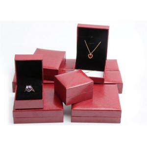 China Pink Ring Jewelry Box Case , Rectangle Jewelry Storage Box  Eco - Friendly supplier