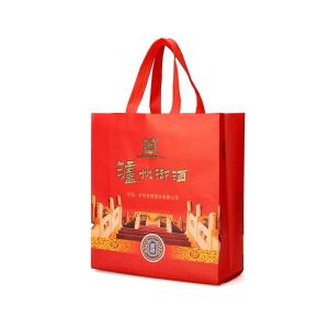 China Factory Best selling CMYK printed waterproof glossy laminated non woven bag supplier