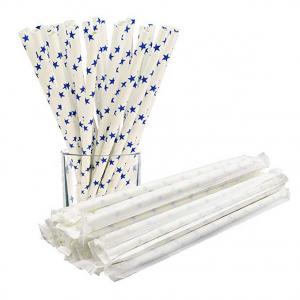 China White Kraft Paper Wrapped Paper Straws Biodegradable Water Resistant supplier