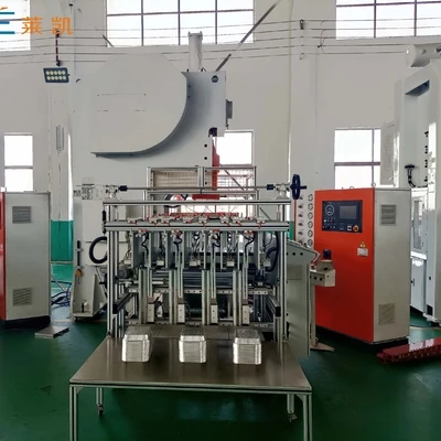 LK-T63 Aluminum Foil Container Making Machine with Servo-Driven Precision Control, Fully Automatic and 19KW Motor Power