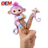 China Customized Plastic Animal Monkey Finger Toys OEM PVC Toys Made Silicone Kid Toy on sale