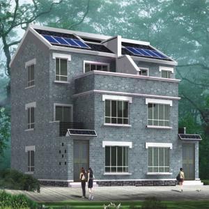 China Wind Resistant Light Steel House Villa With Q550 Light Gauge Steel Keel Modern Prefab House supplier
