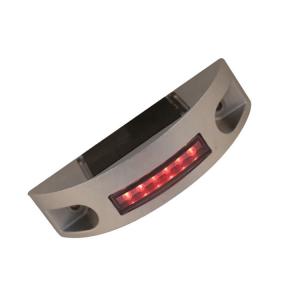 Aluminium Safety Semi-circle Cat Eye Road Stud for Red LED Color Distribution