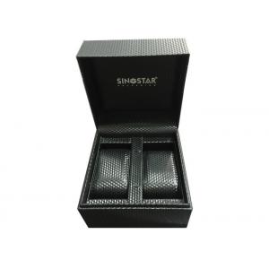 Custom Made Fashion Double Watch Box Hot Stamping Logo Recyclable For Men