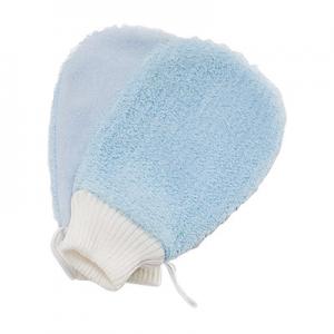 Blue Nylon Exfoliating Bath Gloves Double Side Removing Dead Skin