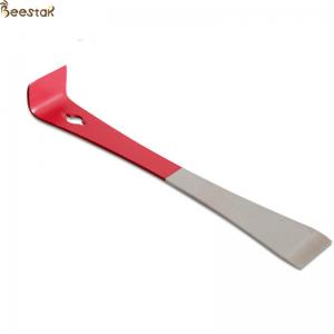 China Apiculture Hive Tools Beekeeping Equipment Red Stainless Steel Hive Tool Scraper supplier