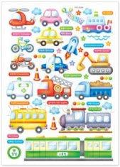 Hand-made DIY Various Car Childrens Wall Stickers 8384